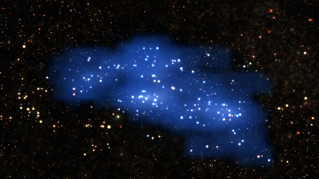 Galaksehob med intergalaktisk lys
