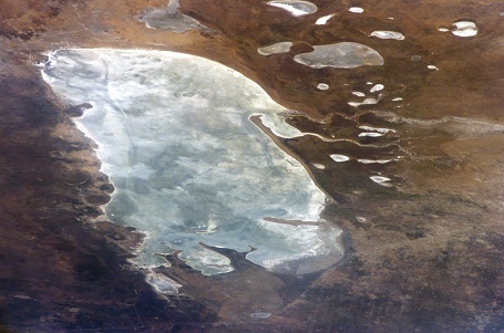Etosha Pan søen i Namibia