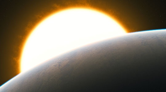 Solopgang på exoplanet