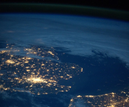 Europa fotograferet fra ISS