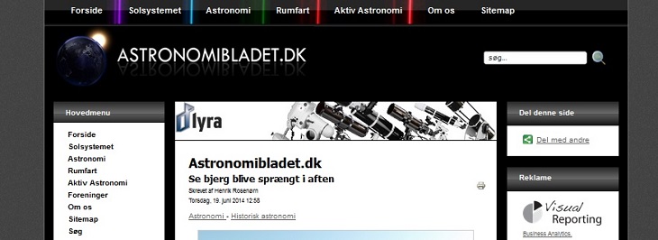 Det gamle Astronomibladsdesign