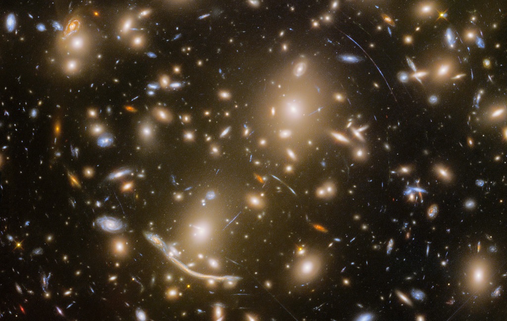 Hubble beyond ultra deep field billede af galaksehoben Abell370
