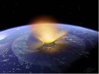 Asteroide nedslag på Jorden