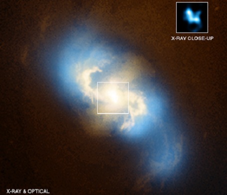 Det dobbelte sorte hul i galaksen NGC3393