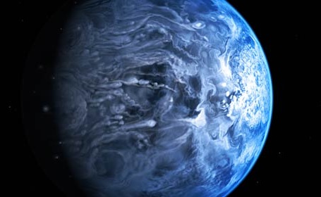 Exoplanet dækket med hav