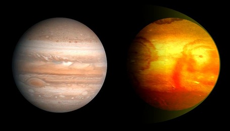 Hot Jupiter exoplanet