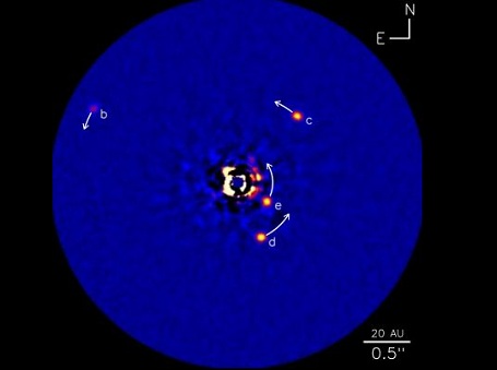 exoplanet planetsystemet HR8799