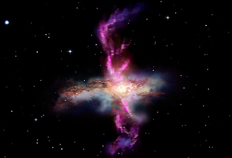 Galaktiske vinde fra galakse-center