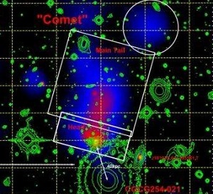 Enorm gashale i galaksehoben Zwiky 8338 