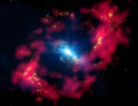 Det centrale soret hul i galaksen NGC4151