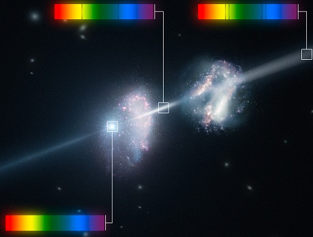 Gamma Ray Burst GRB 090323 - skinner gennem galakse