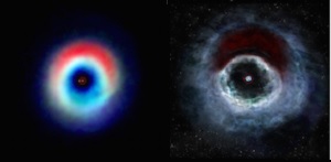 Den protoplanetare sky om HD 142527