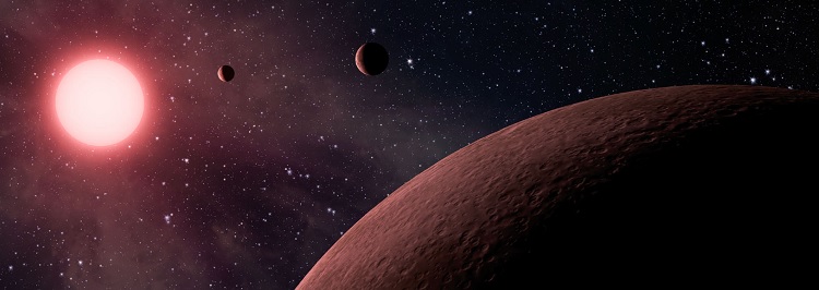 Jordlignende exoplaneter om rød dværgstjerne