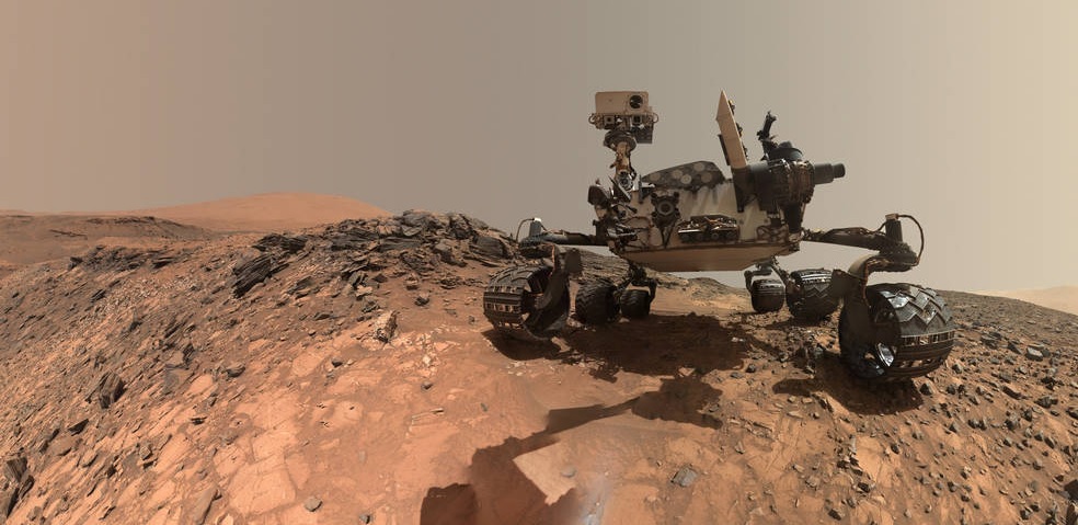 Mars roveren Curiosity's selfie