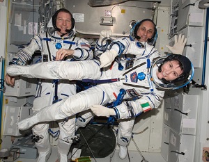ESA astronauten Samantha Cristoforetti på ISS