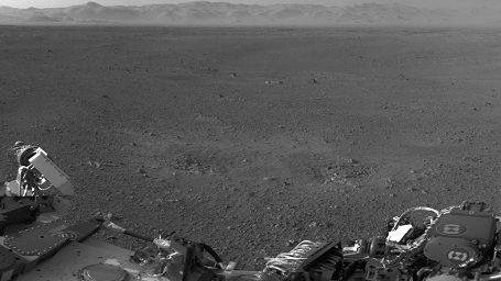 Curiosity's første fodspor på Mars