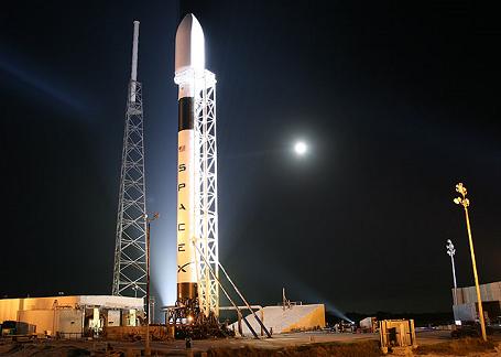 Falcon9 raket klar til opsendelse