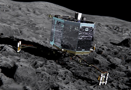 Rosetta sondens Philea lander på kometen