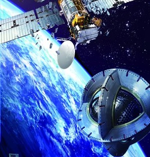 Magnetisk Satellit tog der skal fjerne rumskrot