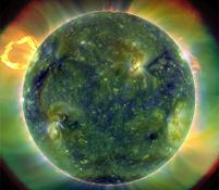 Solen fotograferet af Solar Dynamics Observatoryory