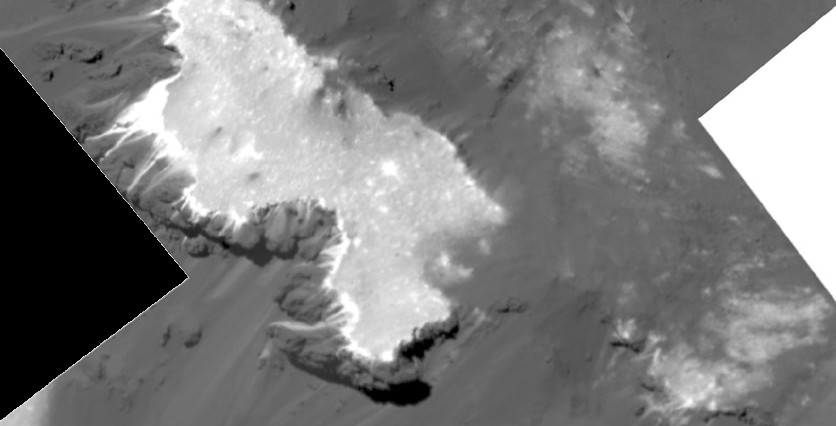 Ceres: Kanten af Occator krateret, men det hidtil mest detaljerede billede af en af de hvide pletter på dværgplaneten