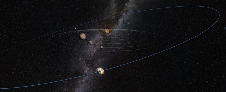 Kuiperbæltets hældning kan forklares ved en ukendt planet