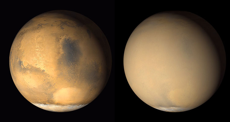 Den globale støvstorm på Mars 2018