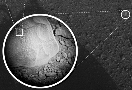 ChemCam laser-målet