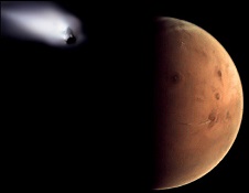 Komet Siding Spring passerer Mars
