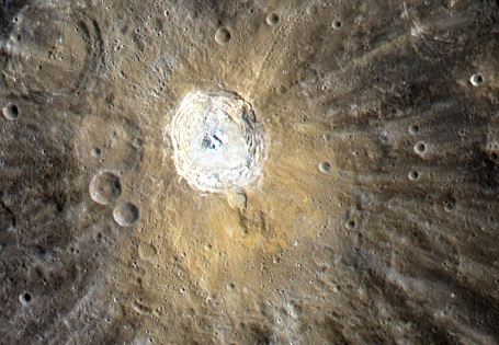 Krater fra etbnKuiper bælte objekt på merkur