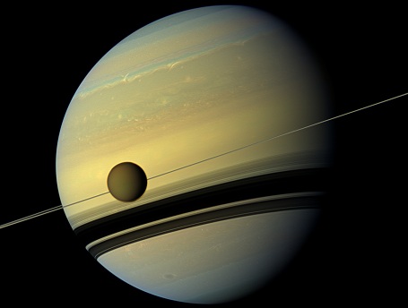 Saturn og dens ringe