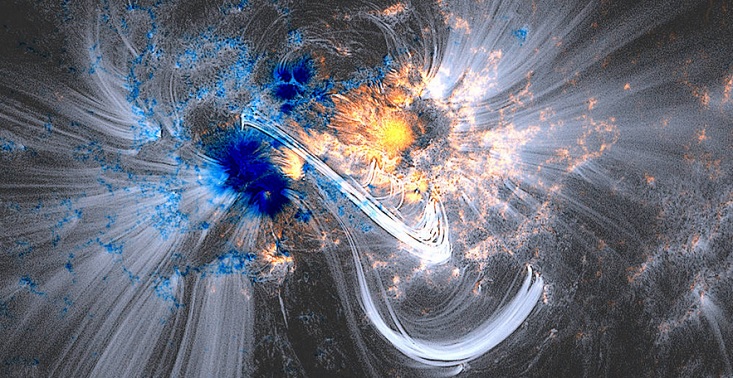 Solplet-coronal loops omkring solplet
