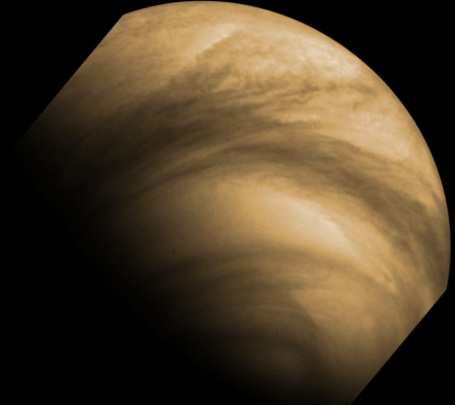 Venus fotograferet af ESA's Venus Express somde
