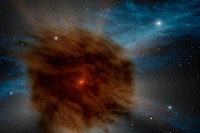 En støvet Supernova, som den der kan have eksploderet for 2,6 mio år siden En støvet Supernova, som den der kan have eksploderet for 2,6 mio år siden