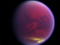 Saturn Månen Titans skydække